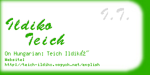 ildiko teich business card